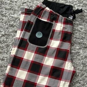 Lazy One Plaid Pajamas - Red, Black, and White
